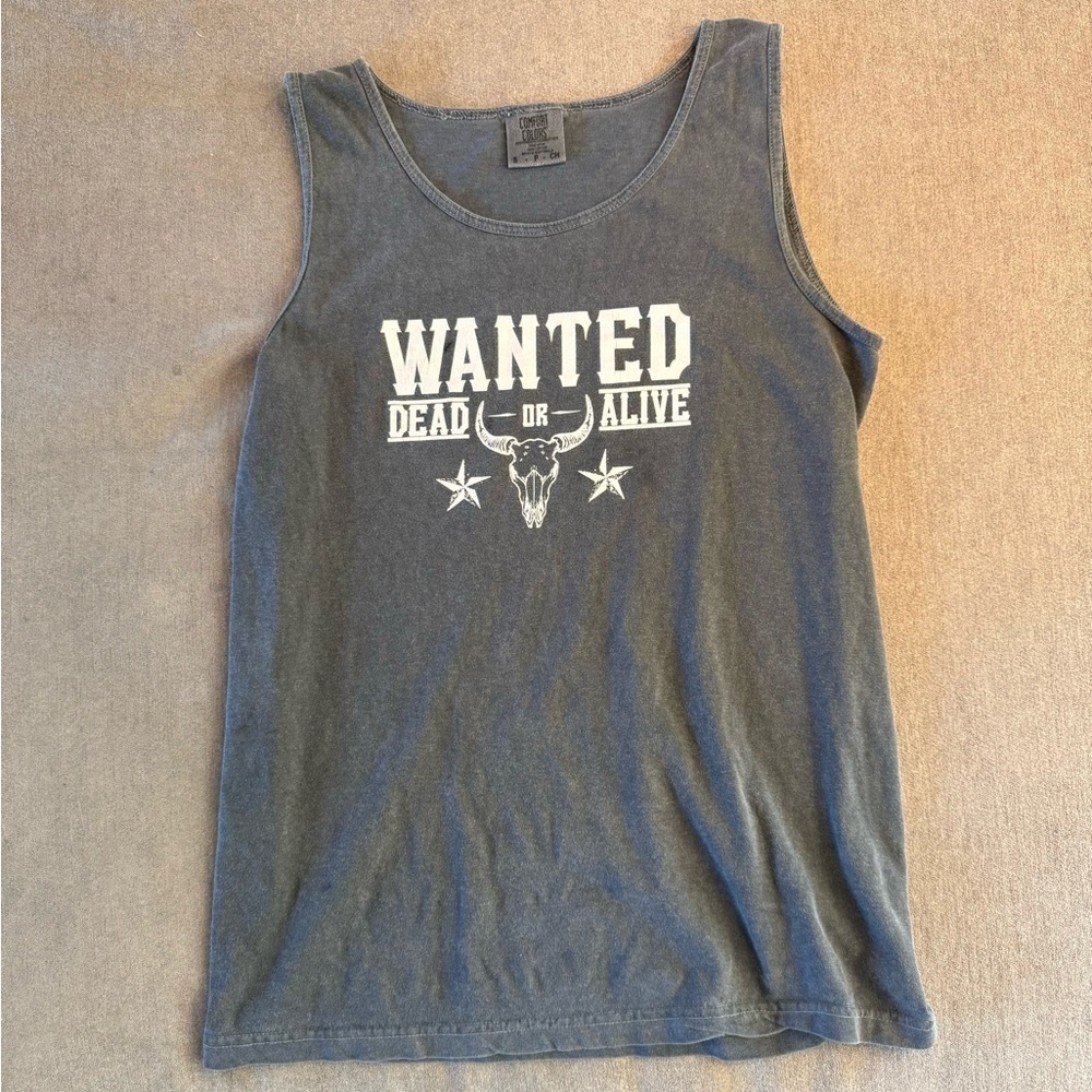 Comfort Colors “Wanted” Gray Tank